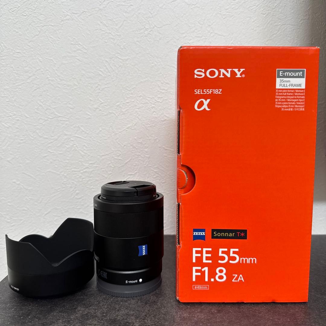 【美品】ソニー Sonnar T* FE 55mm F1.8 ZA フィルター付