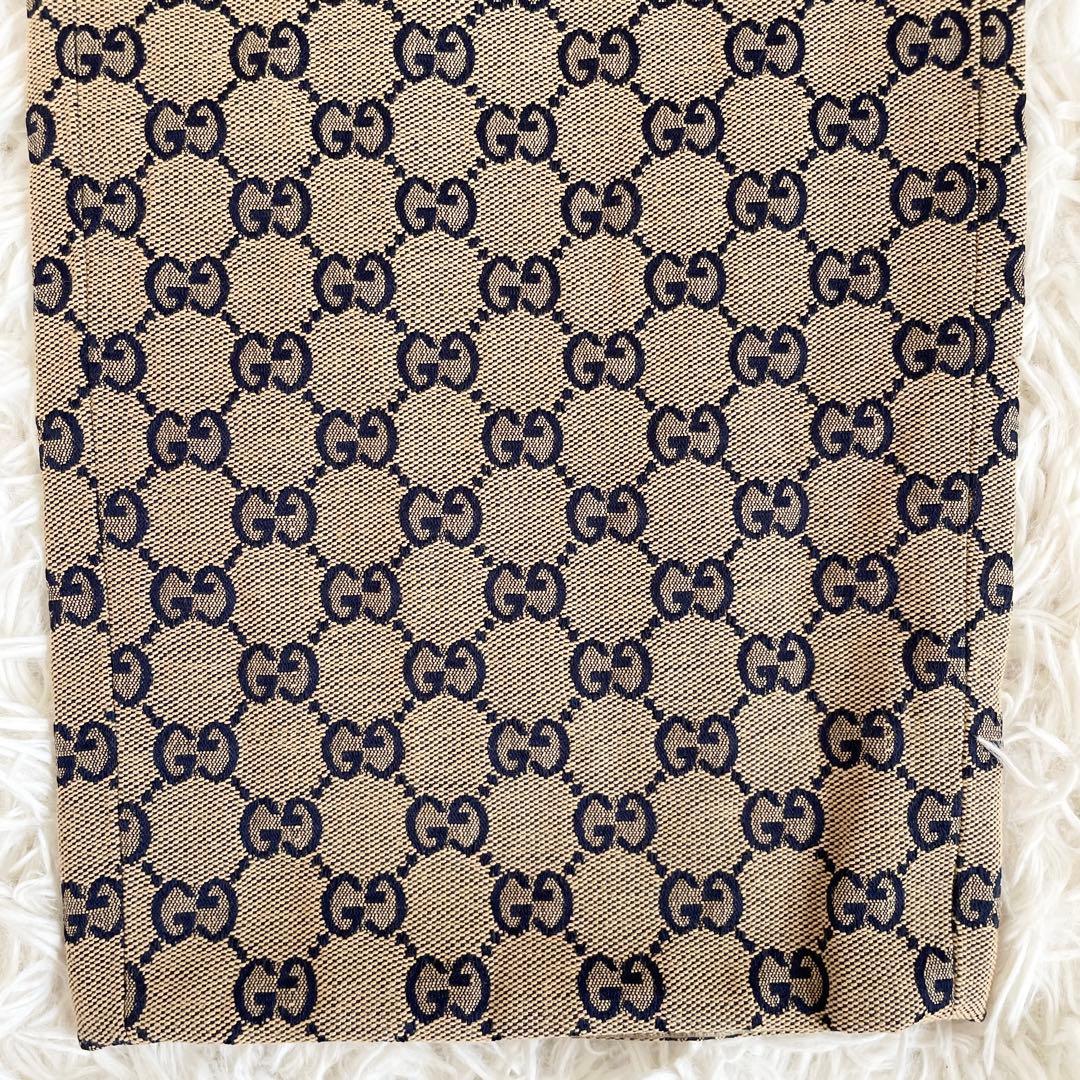 未使用級　グッチ　大きいサイズ2XL　カジュアルパンツ　GG　レザー　ベージュ