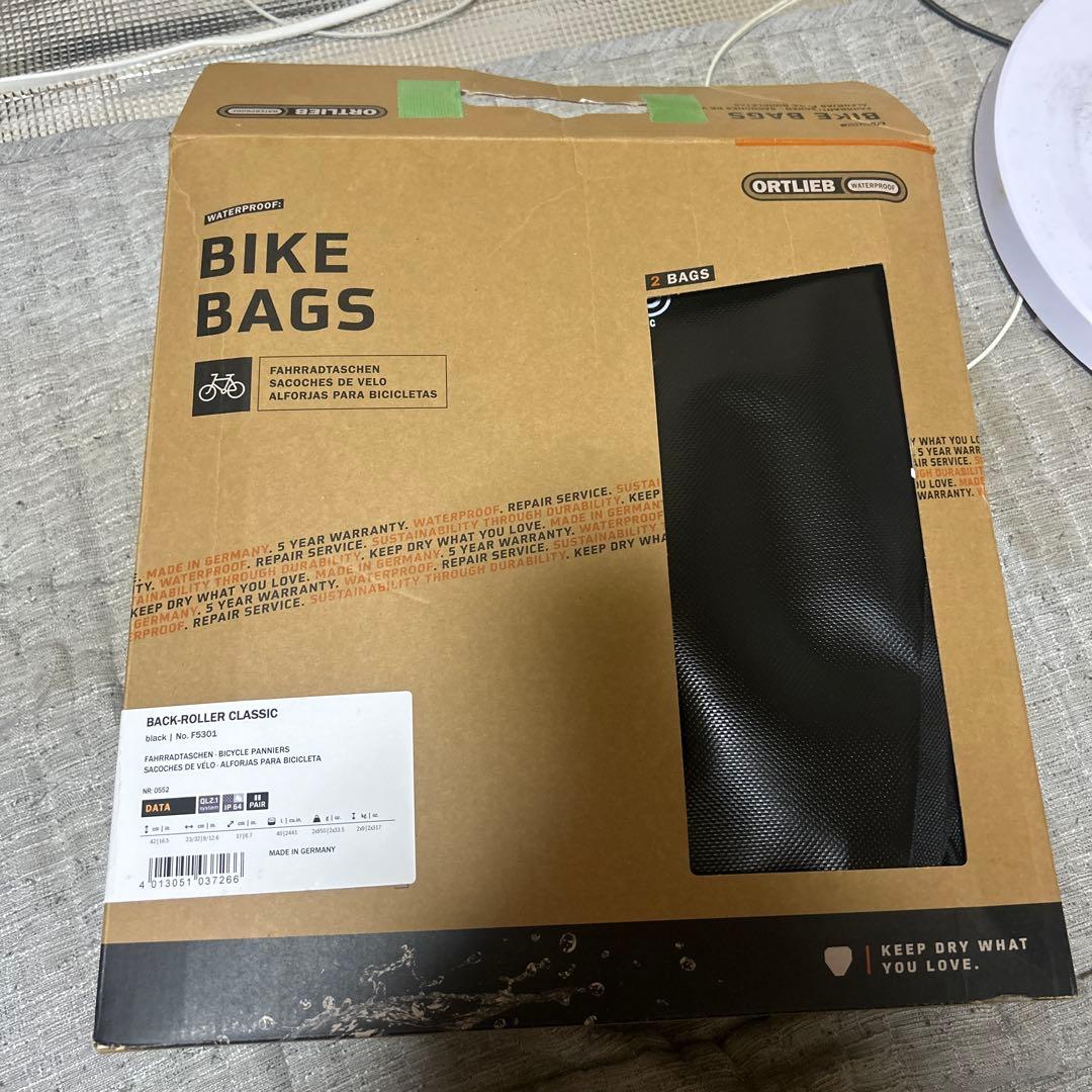 ORTLIEB 車体装着バッグ ブラック 2個セット