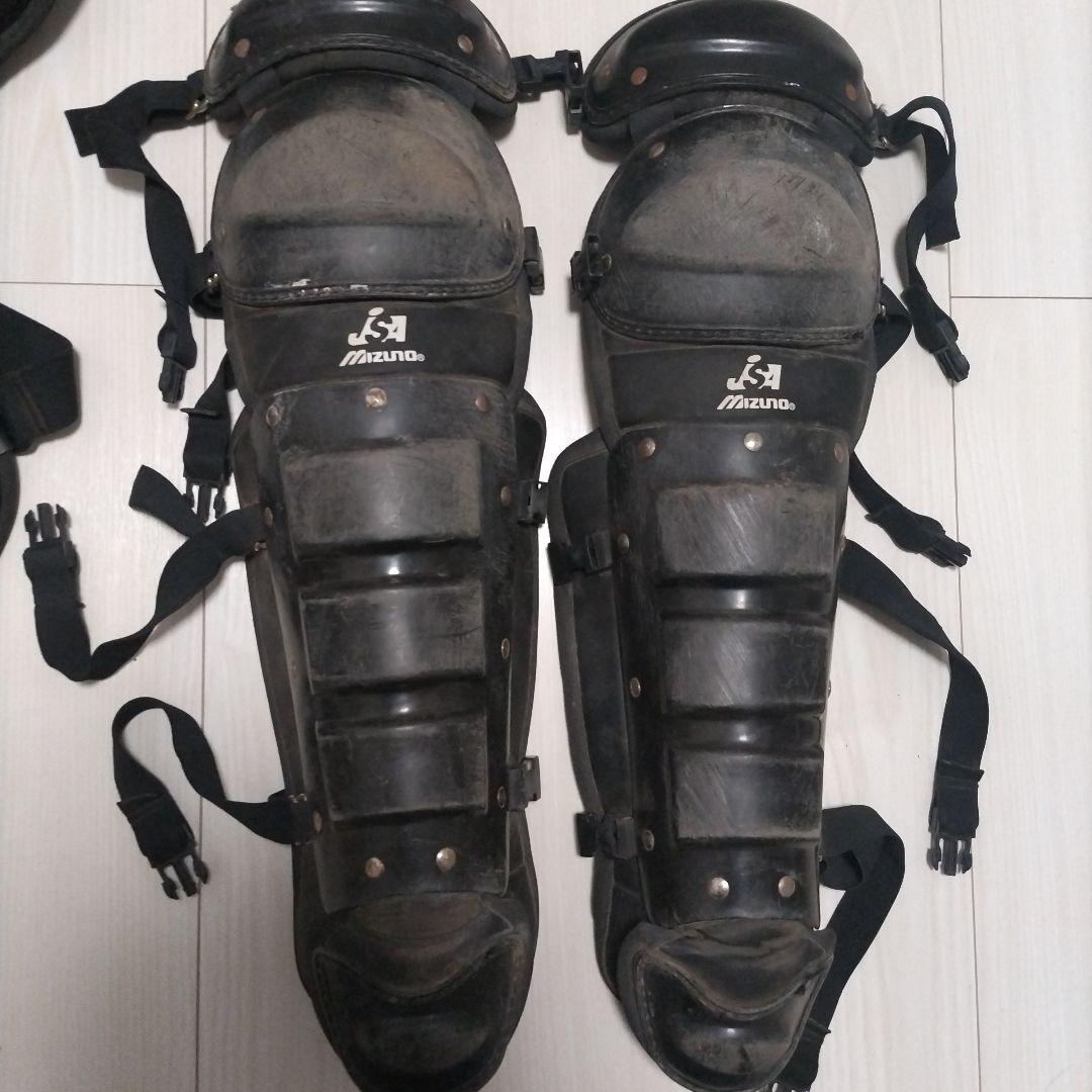 Mizuno ソフトボール用　キャッチャー用防具セット　5点セット　ブラック