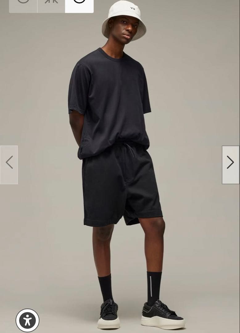 【adidas×Y-3】 コットンテリードローストリングショートパンツ新品XL