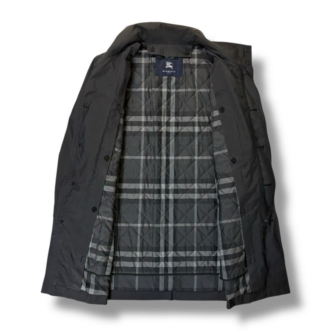 【美品】BURBERRY モッズコート ブラック チェック Mサイズ 三陽商会