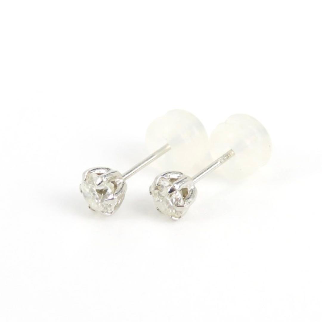 ワ*イ様 【本物保証】Pt900 天然ダイヤモンド ピアス｜片方0.2刻印＆0.