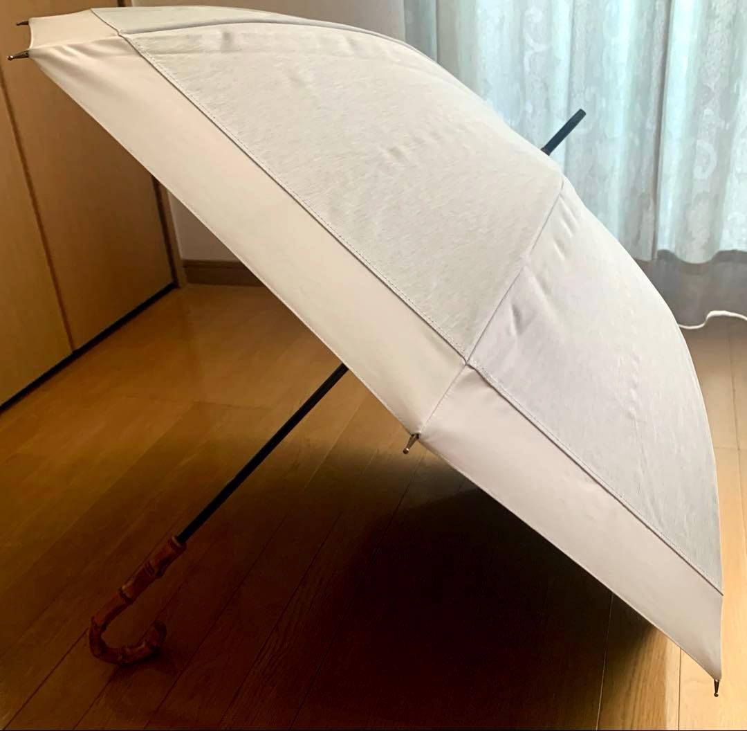 サンバリア100 長傘　Mサイズ　コンビmoku グレー