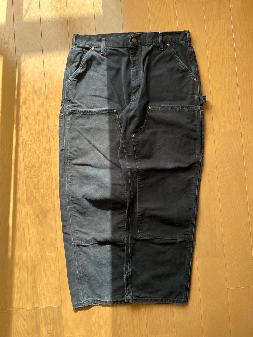 カーハート ダブルニー ブラック ワークパンツ carhartt old USA
