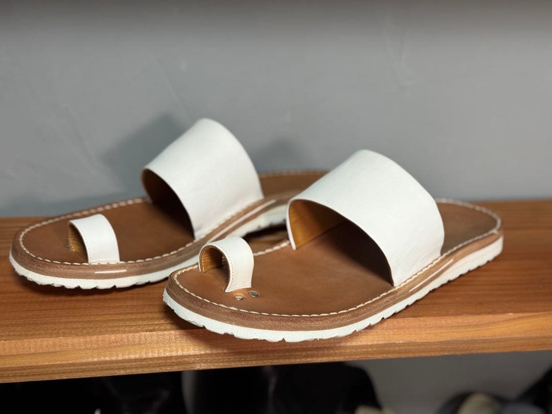 【美品】TOKYO SANDAL 白9 THUMB RING サムリングサンダル