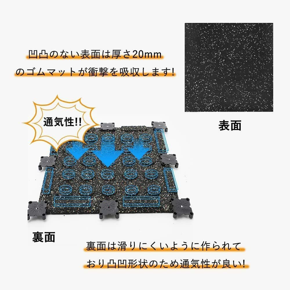 【 35枚セット】ホームジム用ゴムマットゴムマット ジムマット50cm*50cm