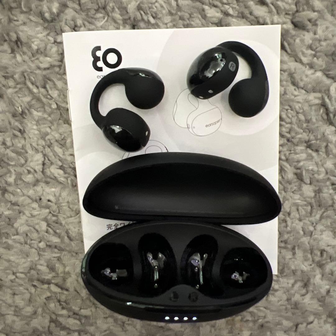 【美品】EO SPACE 骨伝導イヤホン ブラック　オープン