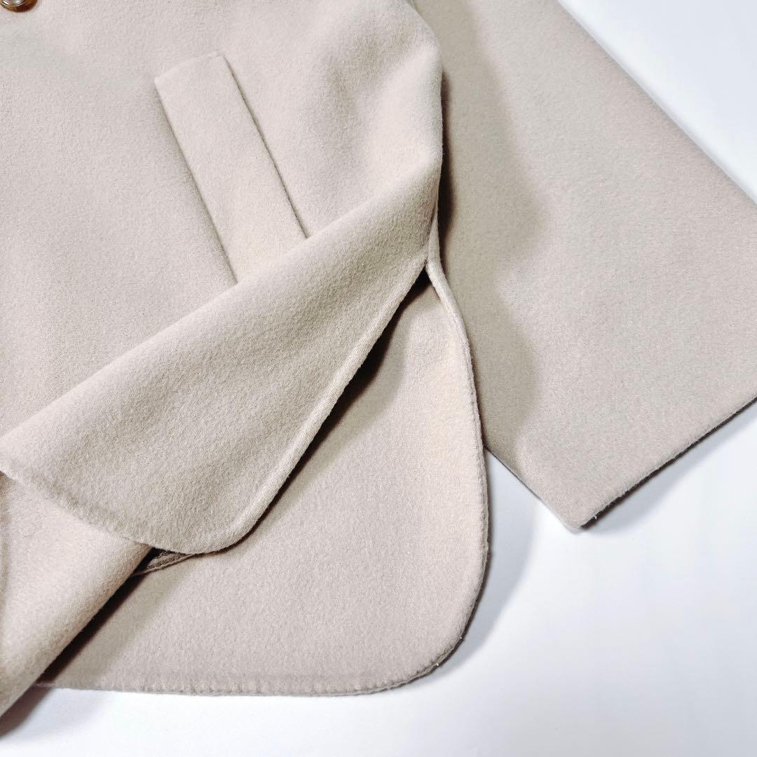 スローブイエナ HAMILTON woolダブルフェイススタンドコート ベージュ