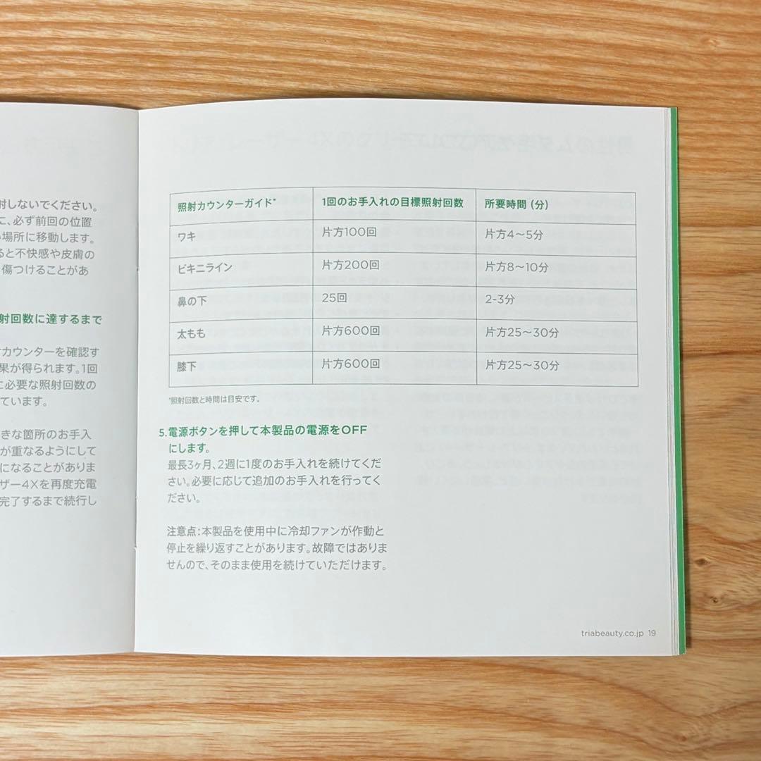 トリア Tria パーソナルレーザー脱毛器 LHR3.0 動作良好