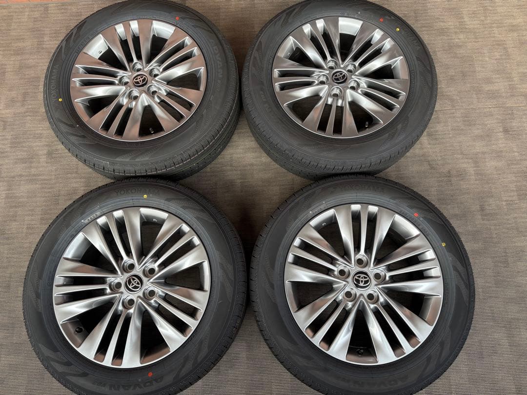 アルファード　40系純正　タイヤホイールセット18インチ４本　新車外し　送料込み