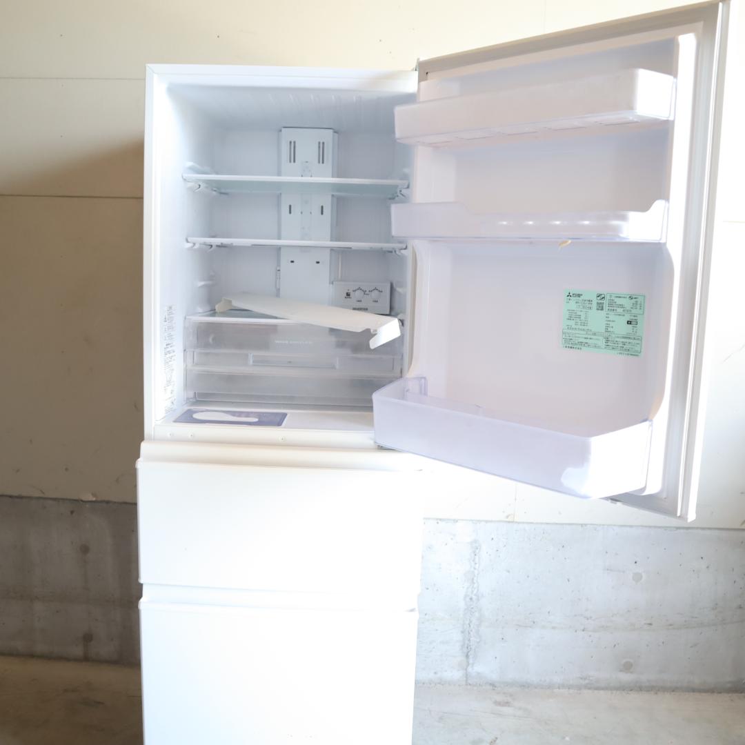 【引取限定】【試験済・未清掃】三菱冷蔵庫 MR-C33J-W 2023年製