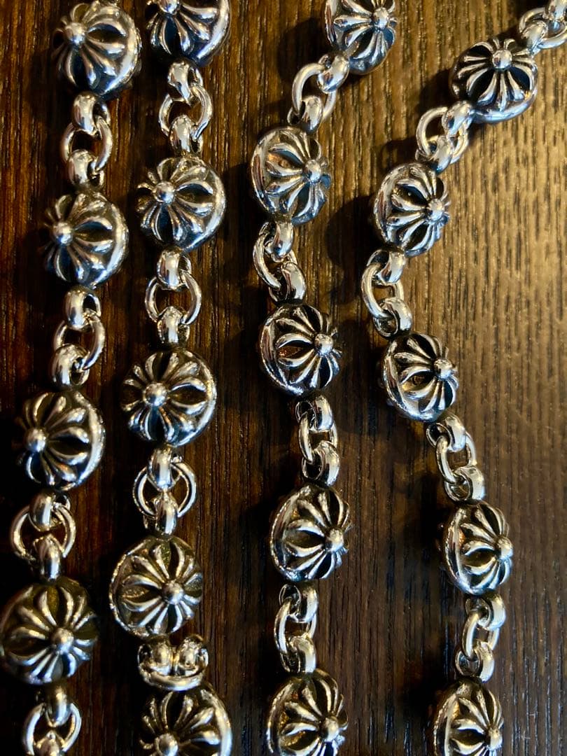 B*y様 シルバークロスボールウォレットチェーン