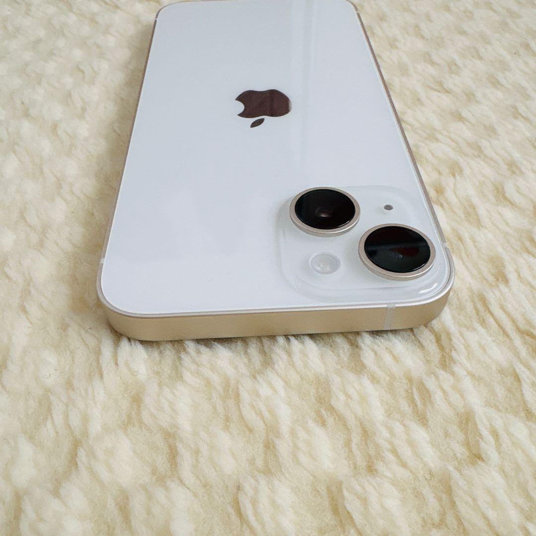 Apple iPhone 14 本体 スターライト 128GB ケーブル付き