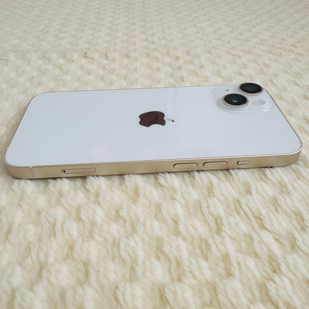 Apple iPhone 14 本体 スターライト 128GB ケーブル付き