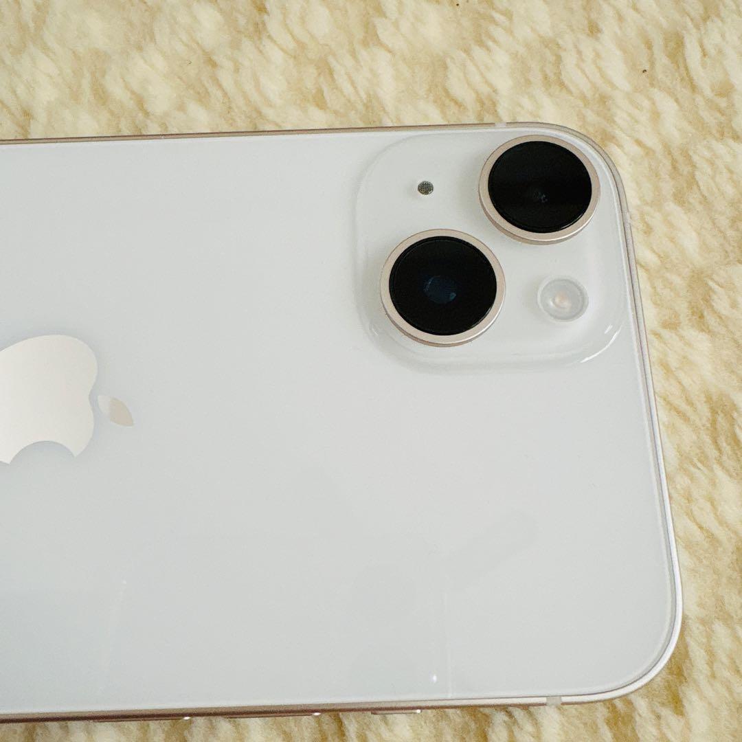 Apple iPhone 14 本体 スターライト 128GB ケーブル付き