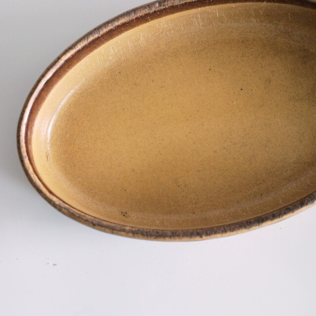 フランスアンティーク グラタン皿 やや小さめ B