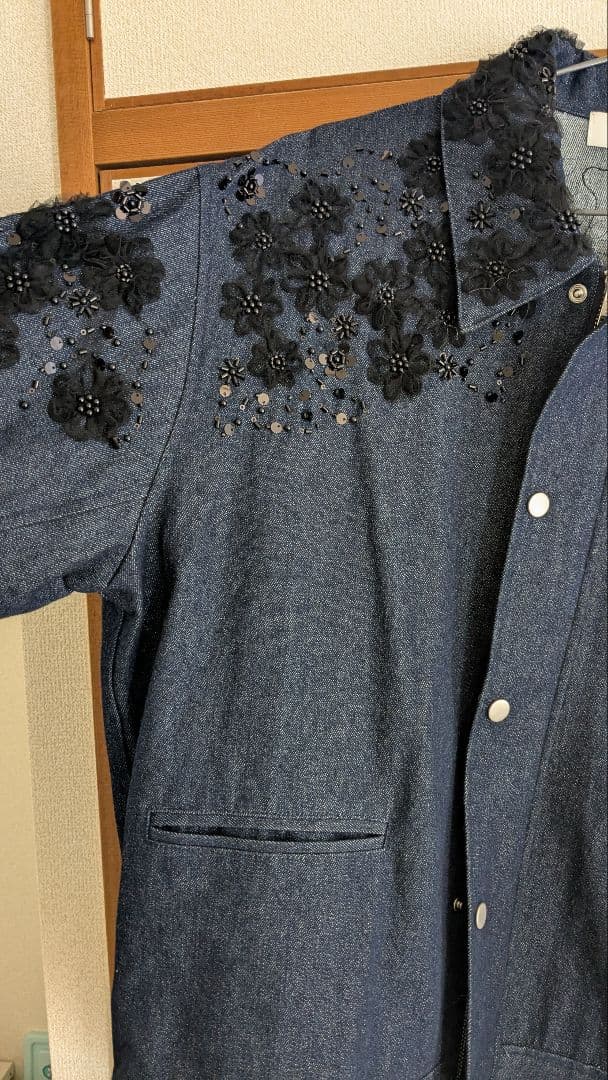 み*ー様 SNIDEL☆エンブロイダリーブルゾン【インディゴ】