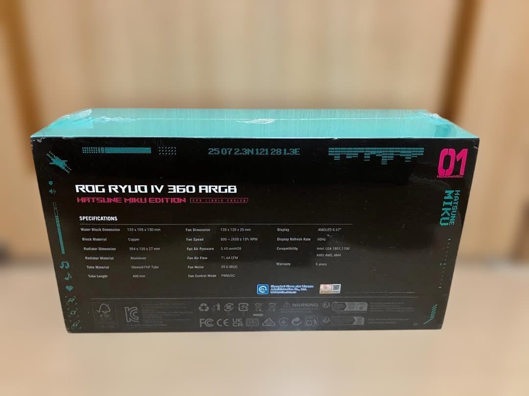 ASUS ROG RYUO IV 360 HATSUNE MIKU 初音ミク