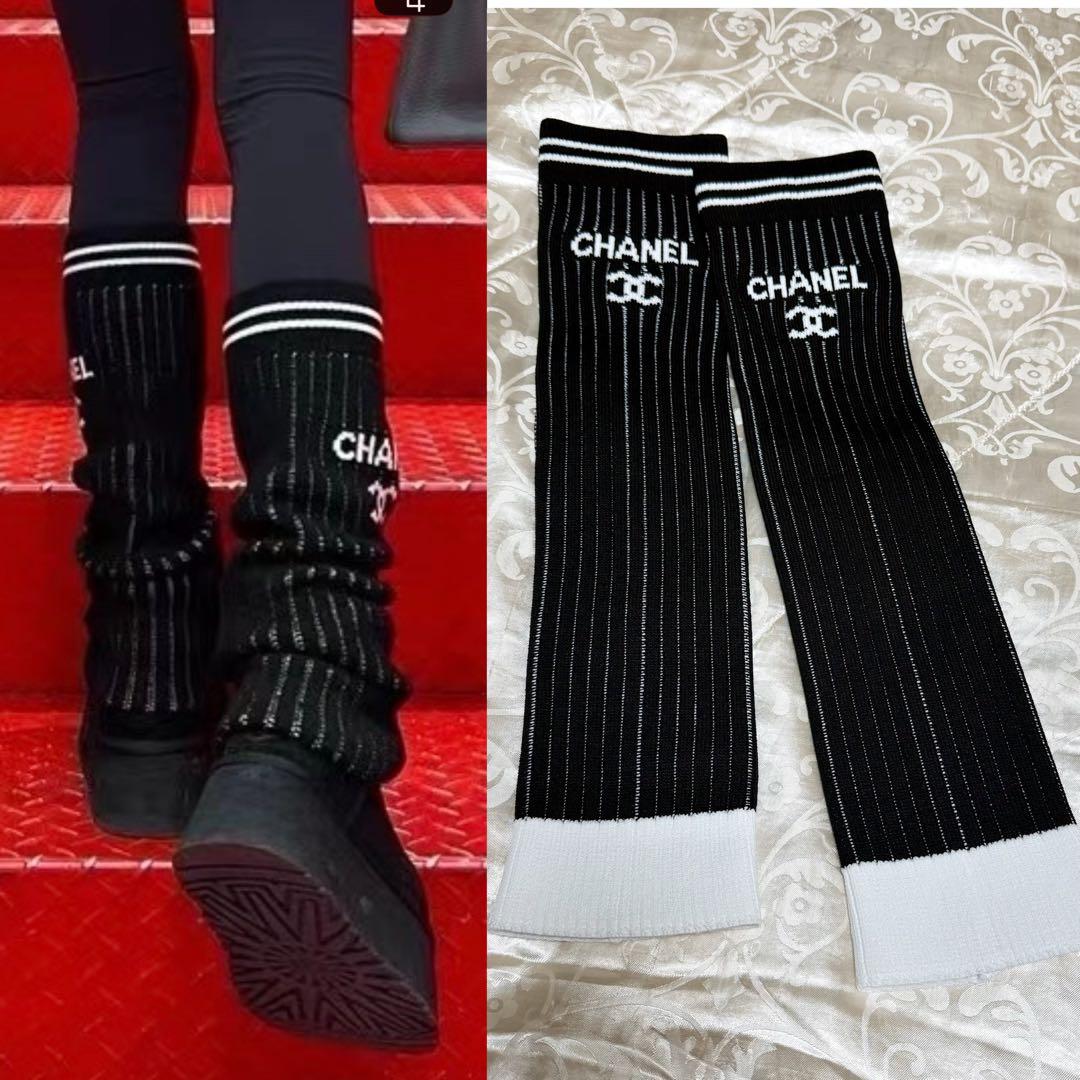 ⭐️新品⭐️CC 24C レッグウォーマー ゲートル ココマーク リブニット