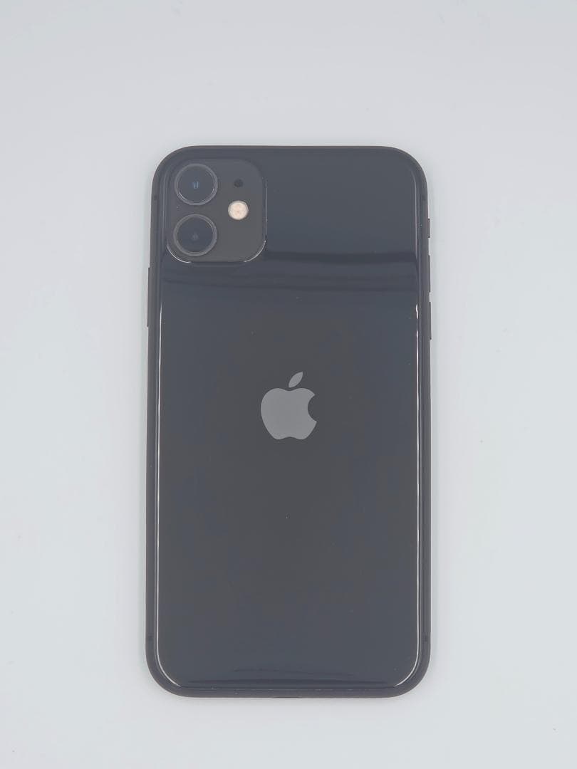 【美品】Apple iPhone11 ブラック 128GB +フィルム+ケース