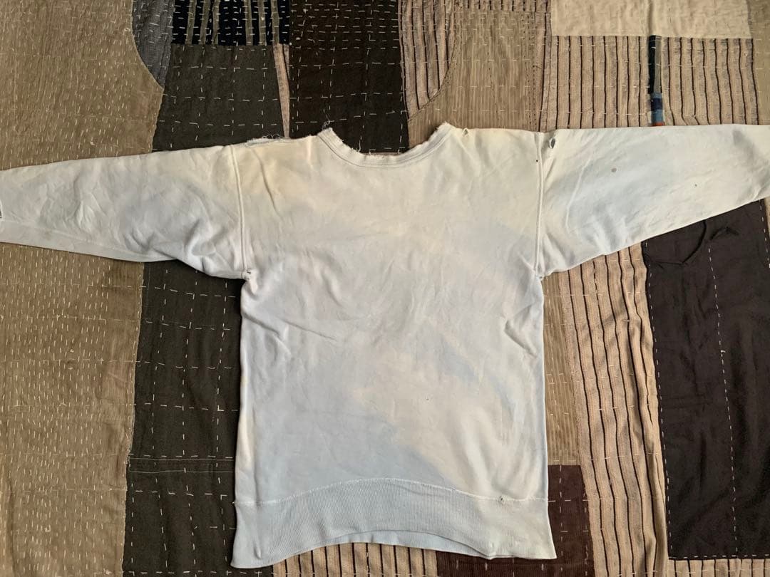 雰囲気系 50s 前V vtg スウェット USA製 ダメージ ボロ ビンスエ