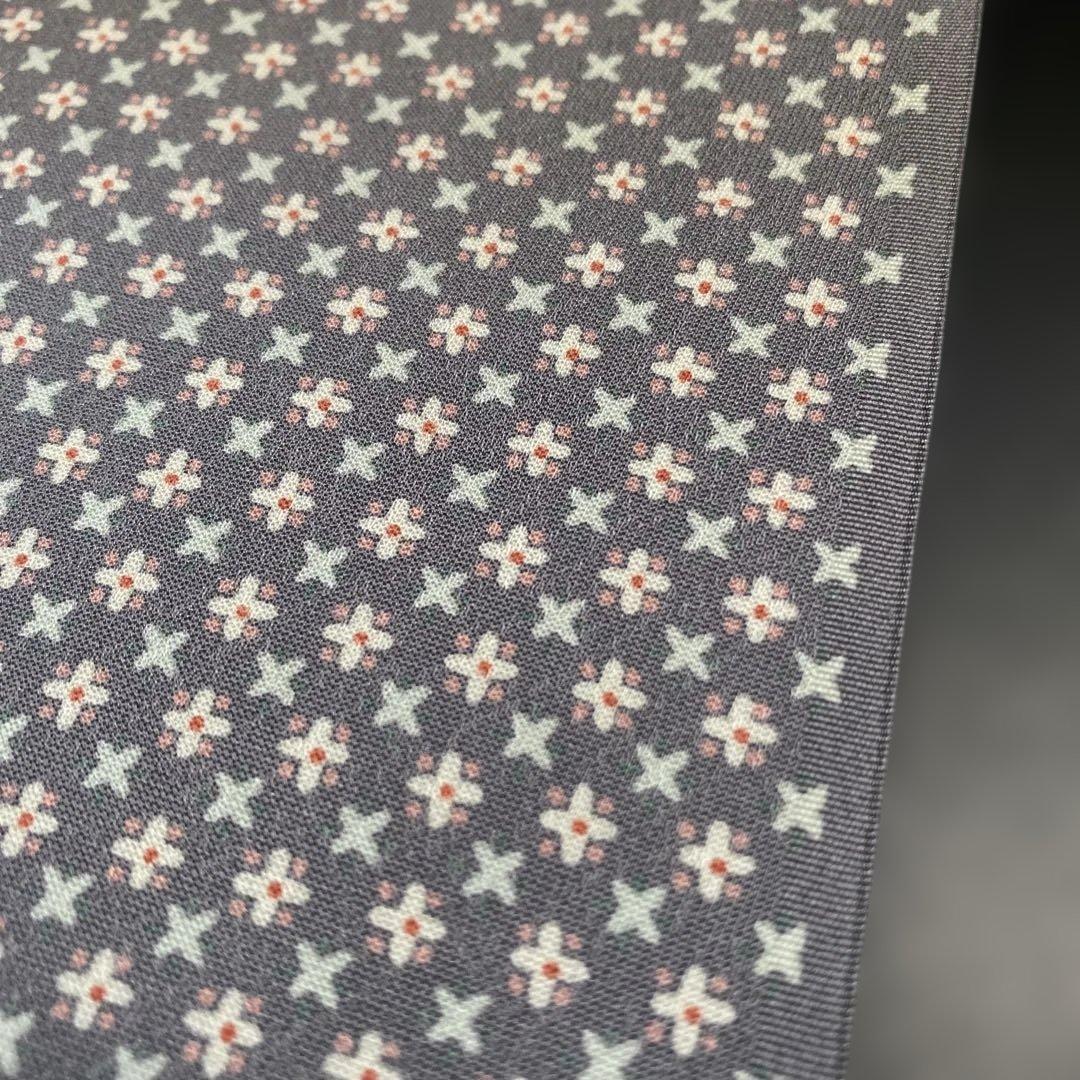 m*a様 反物　本京染　東京染小紋　上品で素敵です　グレー系　通商産業大臣指定伝