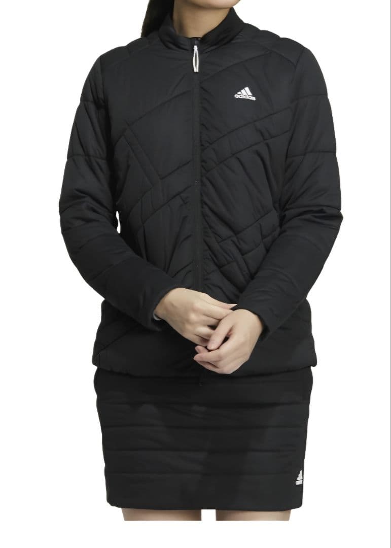 adidasアディダスレディースゴルフウェアセットアップ ブラック