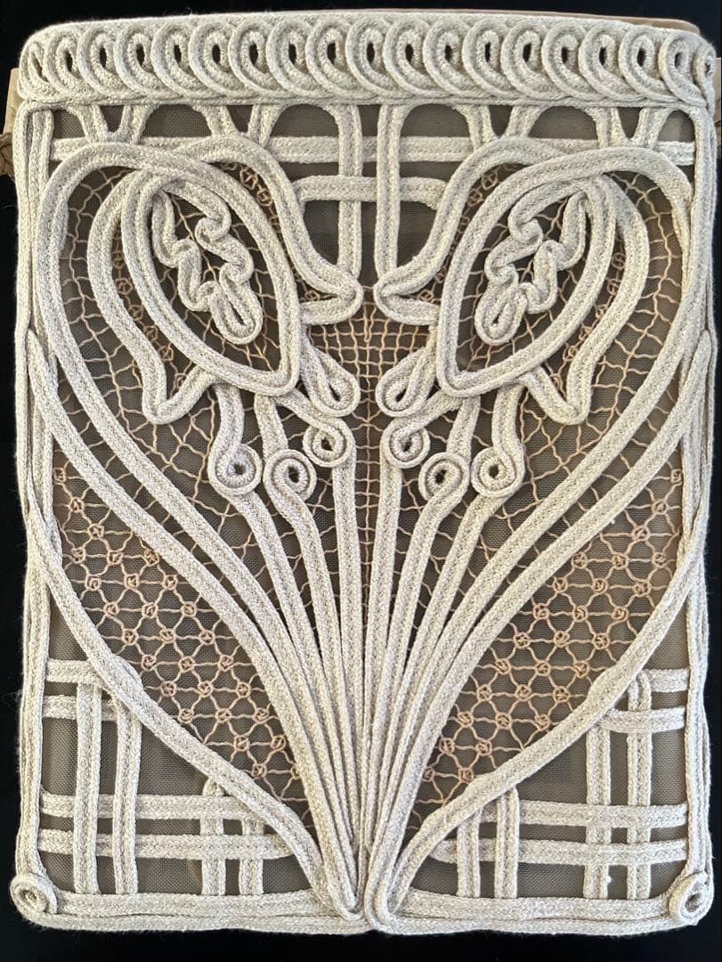 バッグ mame / Cording Embroidery Pouch / beige