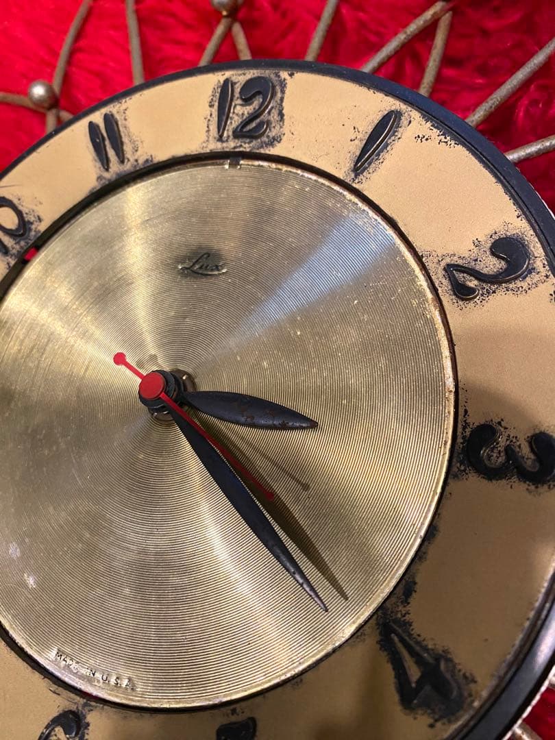 '50s '60s ビンテージ　壁掛け時計　フィフティーズ　アトミック　家具