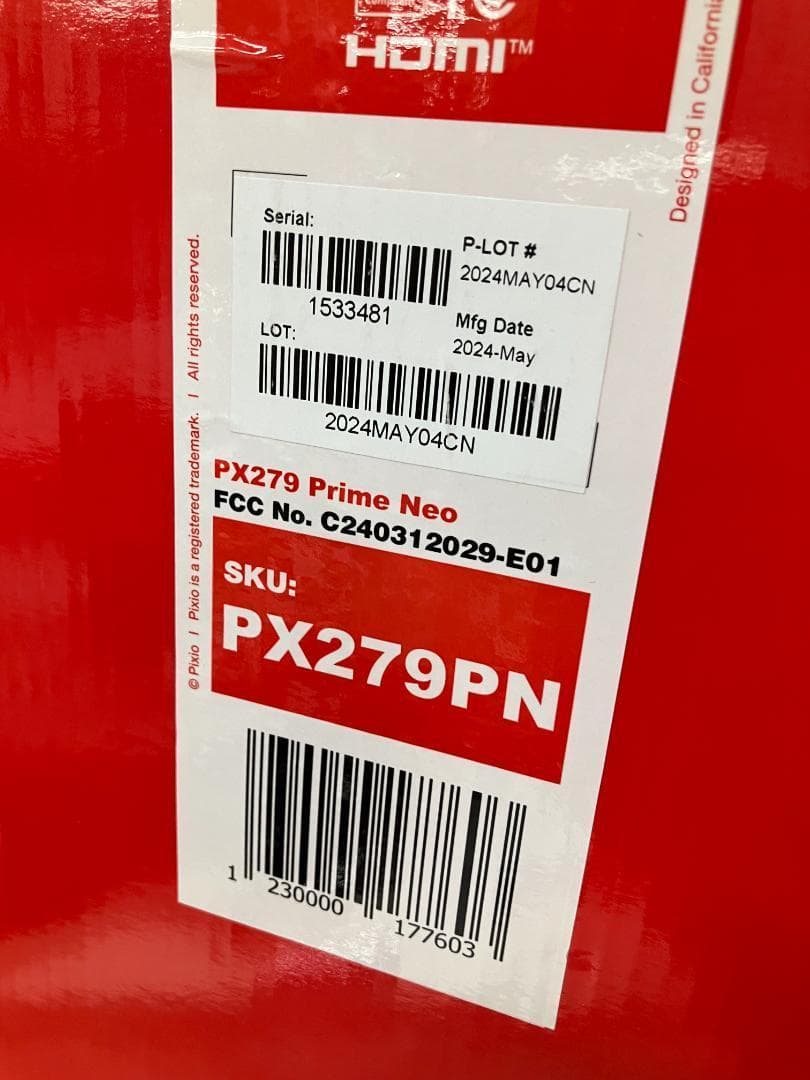 Pixio PX279 Prime Neo ゲーミングモニター