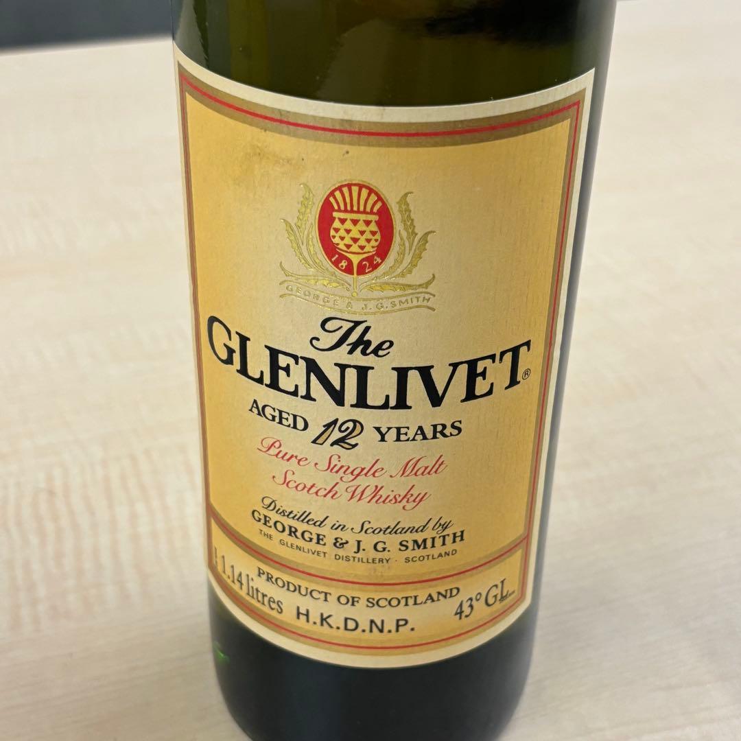 【未開封】GLENLIVET 12年　グレンリベット　ウイスキー　お酒　酒