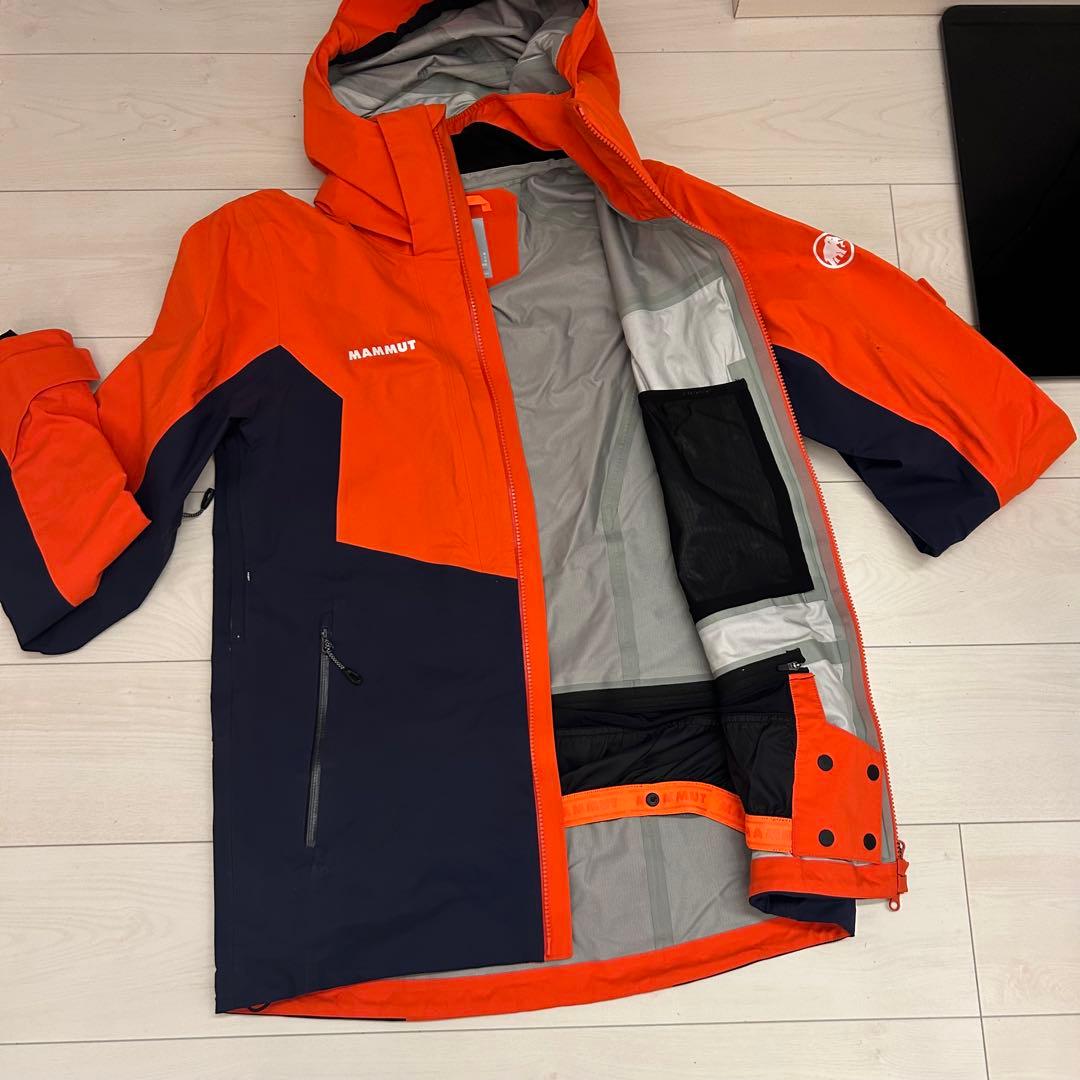 Mammut スキー スノーウェアセット オレンジ/ネイビー