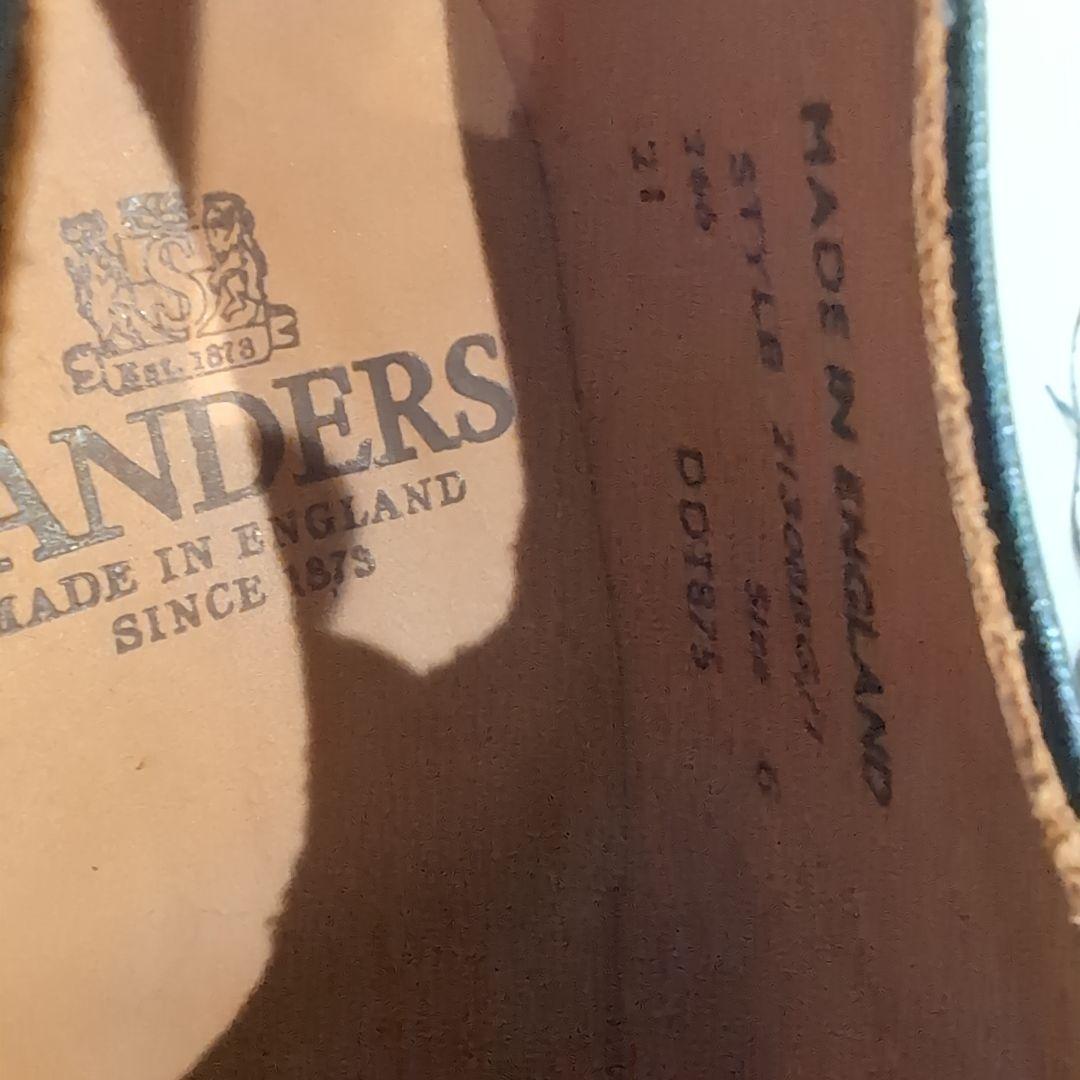 SANDERS ブラック サドルシューズ UK6 MADE IN ENGLAND