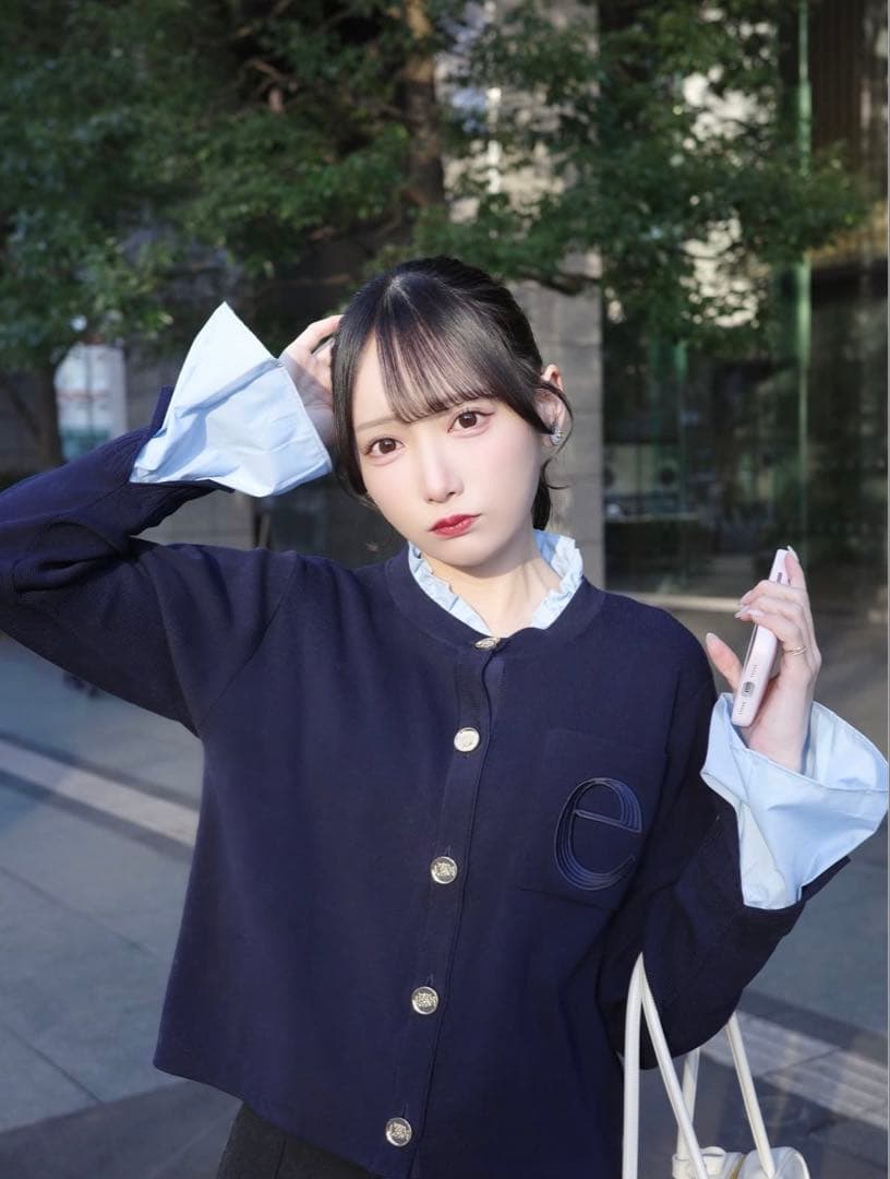 【タグ付き新品未使用】Attached collar ニットジャケット