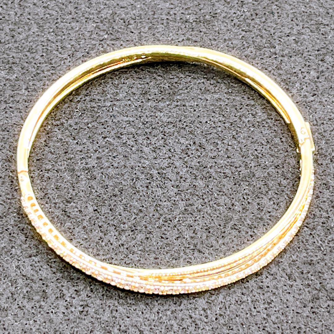 ✨極美品✨スワロフスキー SWAROVSKI ローズゴールドピンクバングル