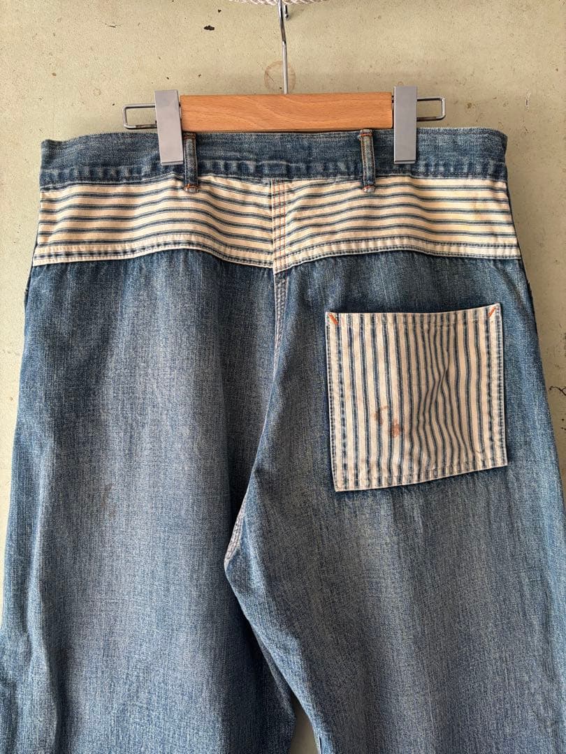 パンツ BOWWOW LAPD PRISONER DENIM PANTS AGED L