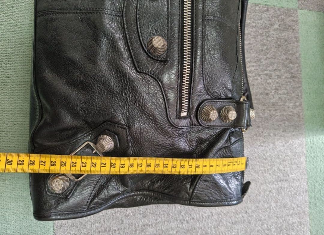 BALENCIAGA 黒 レザー ハンドバッグ　ジャイアントシティ