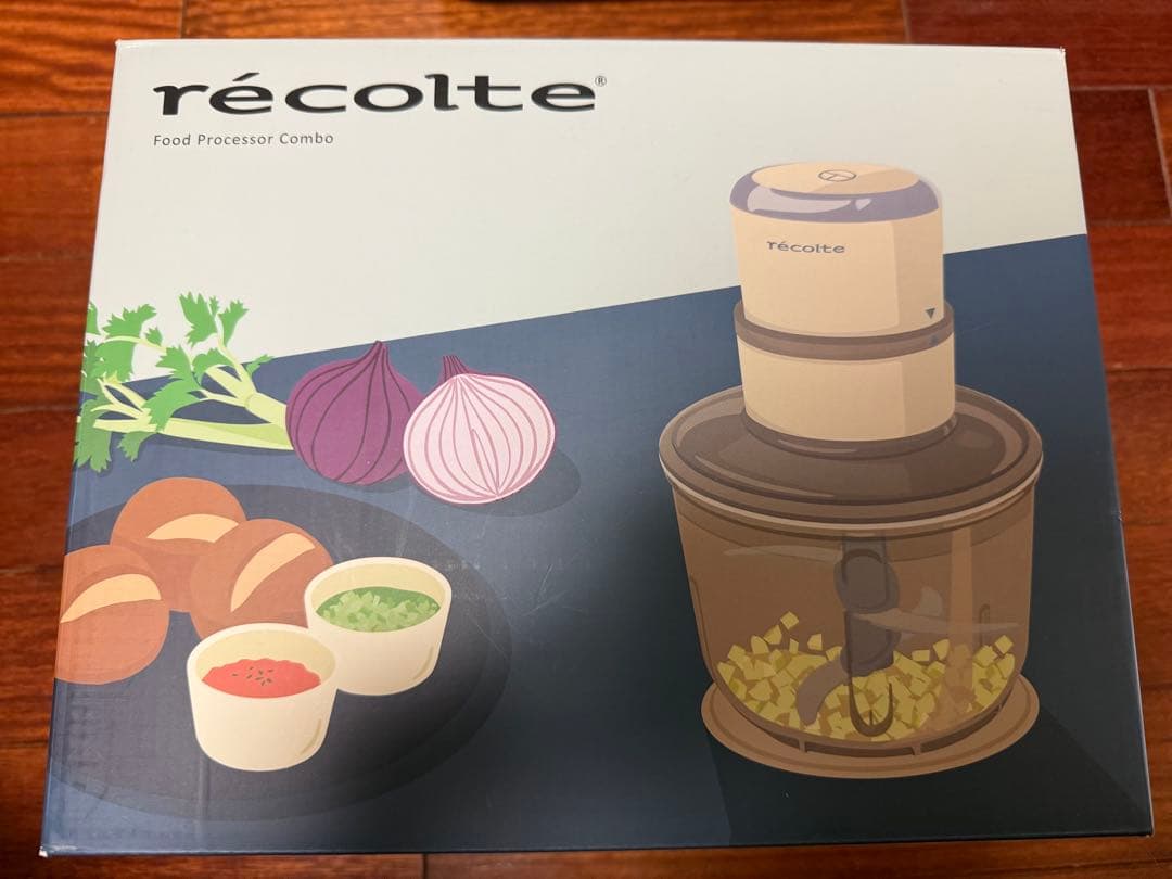 レコルテ フードプロセッサーコンボ RCP-6(W) クリームホワイト