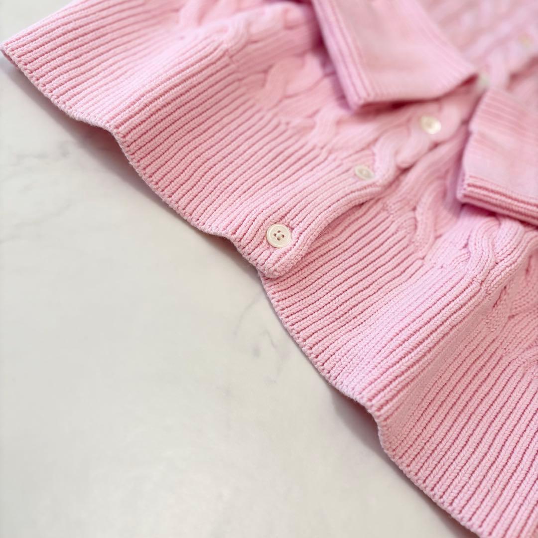 ポロ ラルフローレン コットン ニット ケーブル カーディガン 大人気✨極美品