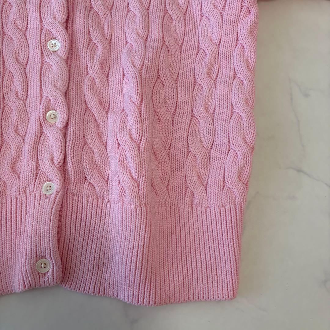 ポロ ラルフローレン コットン ニット ケーブル カーディガン 大人気✨極美品