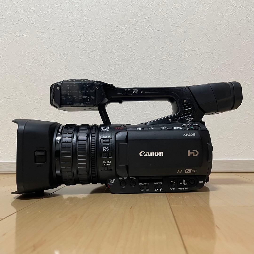 レンズ交換済！Canon キヤノン XF205 業務用フルHDビデオカメラ①