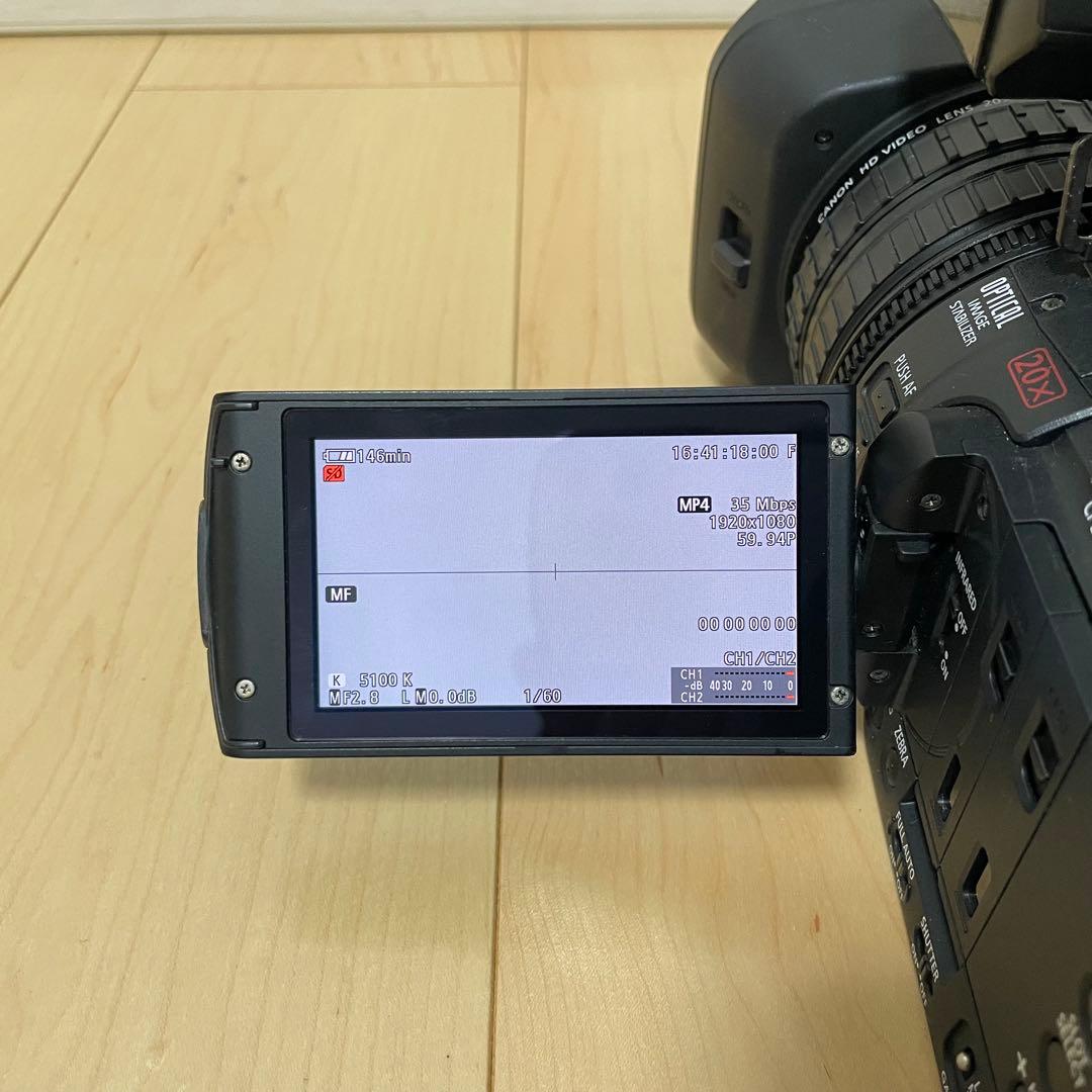 レンズ交換済！Canon キヤノン XF205 業務用フルHDビデオカメラ①