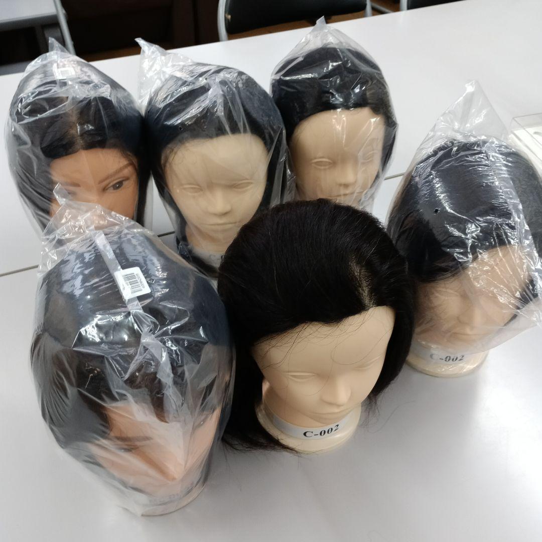 ウィッグ 理容師実技練習用 C-002×4 MC-005s×2