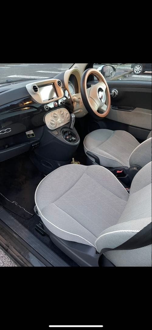 フィアット500 1.2ラウンジ検8年7月　機関良好