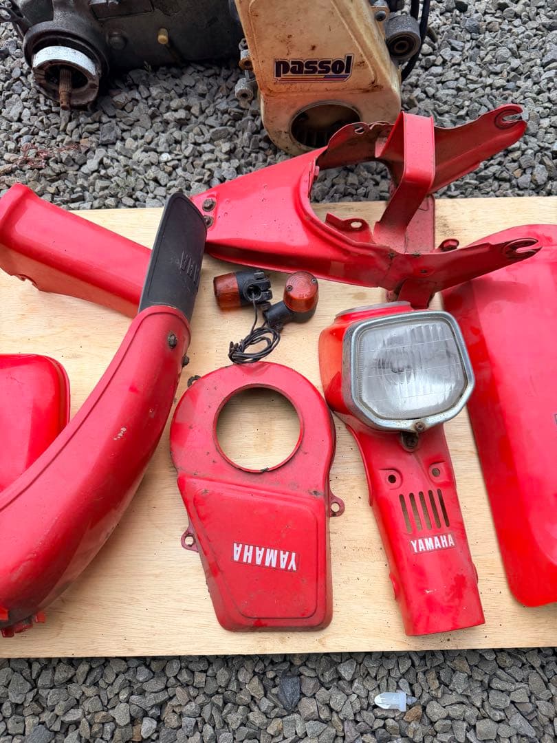 YAMAHA PASSOL レッドパーツ一式