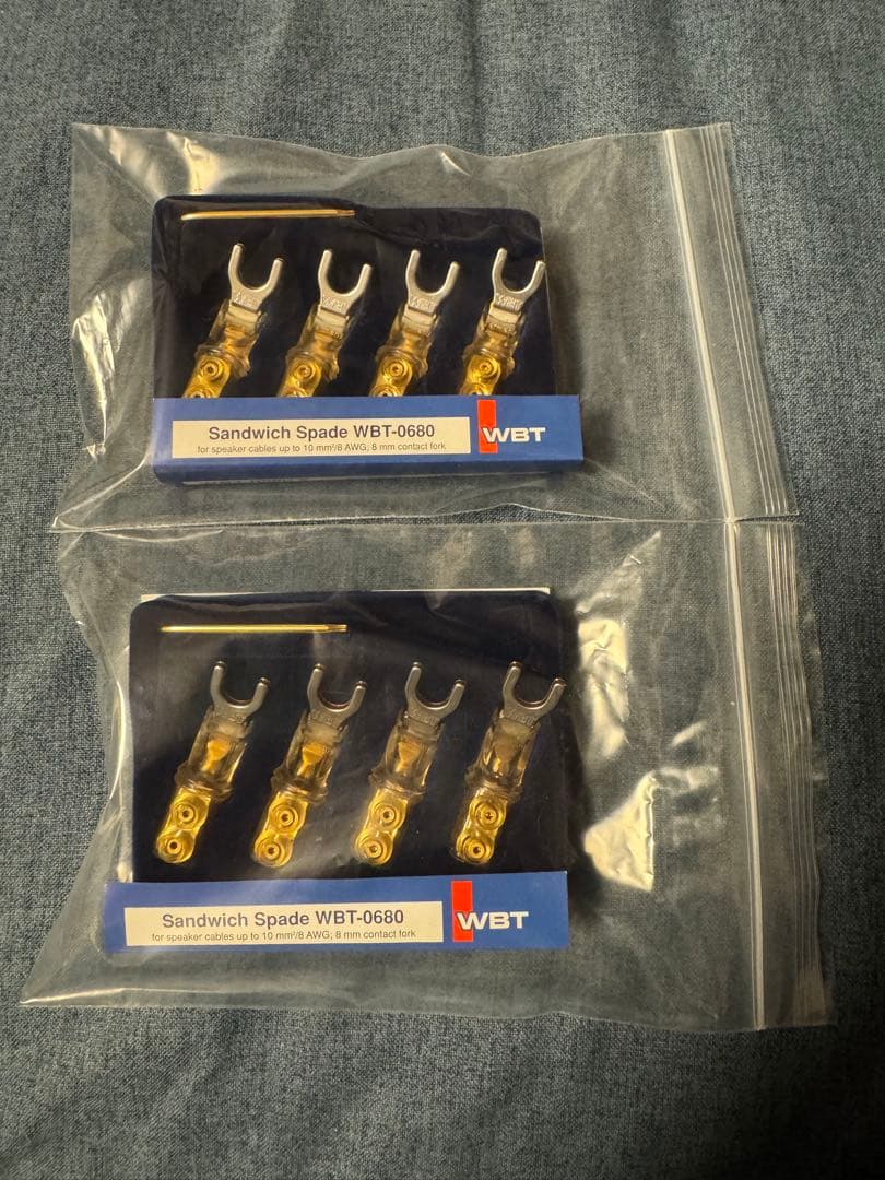 WBT-0680 E スピーカーYラグ端子　4個×2セットけい8固