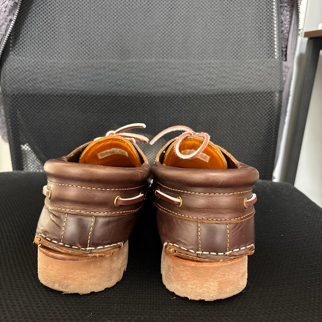 Timberland ブラウンレザー デッキシューズ