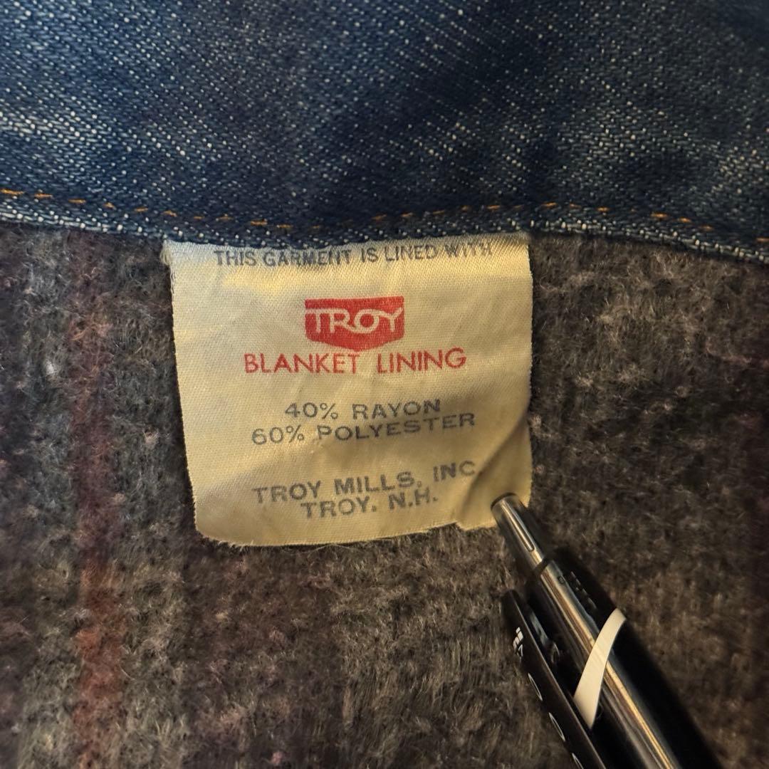 70s Levi's71205 0317 ブランケット付き ケアタグ裏52