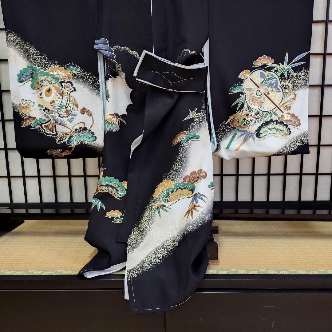 おしゃれで粋な男宮参り着物在庫処分08